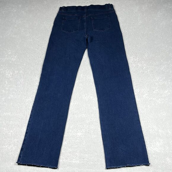 Betabrand Jeans Womens Size Medium Blue Straight Stretch Pull On Dark Wash - Picture 8 of 12